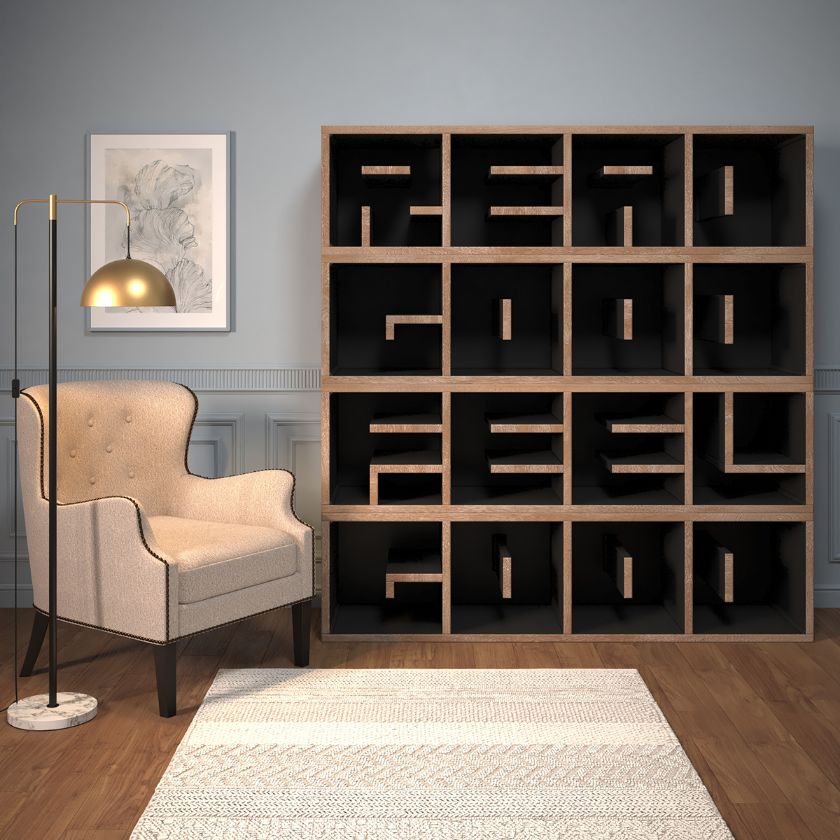 Picture of Lexington Modern Solid Wood ABC Bookcase