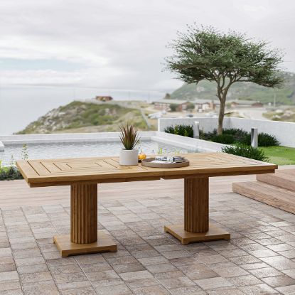 Picture of Merced Modern Outdoor Pedestal Dining Table