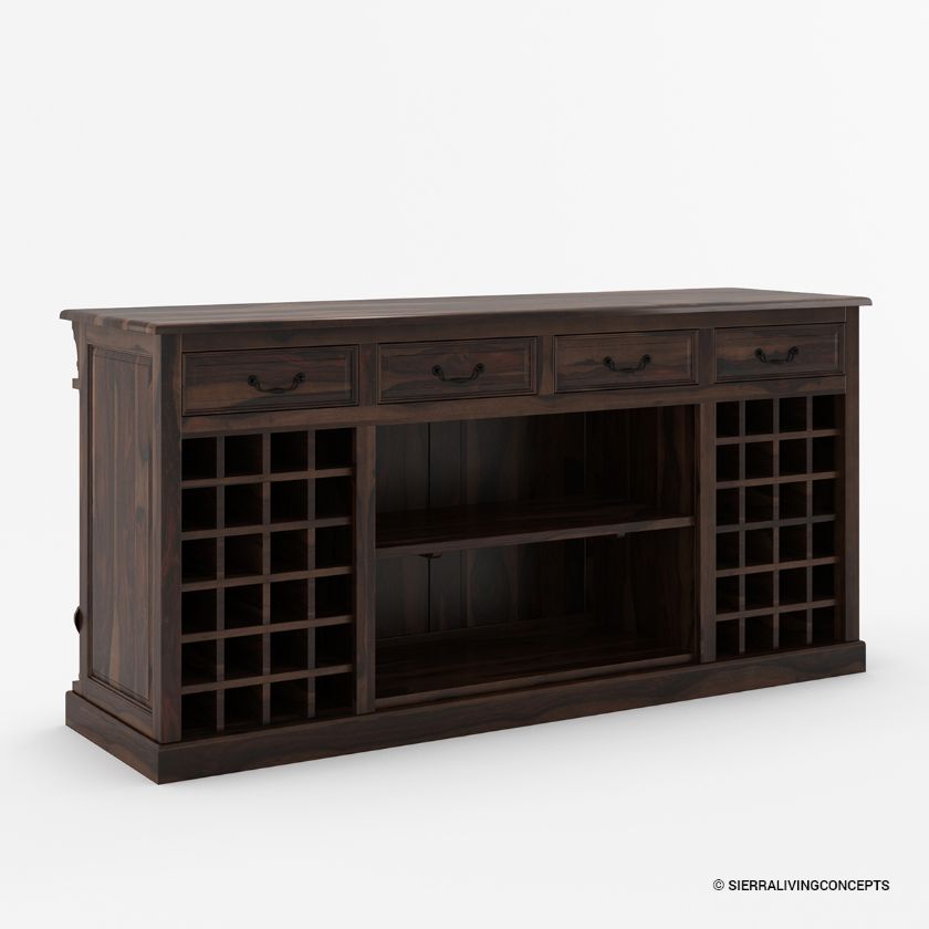 Nahant Traditional Home Bar Table with Storage