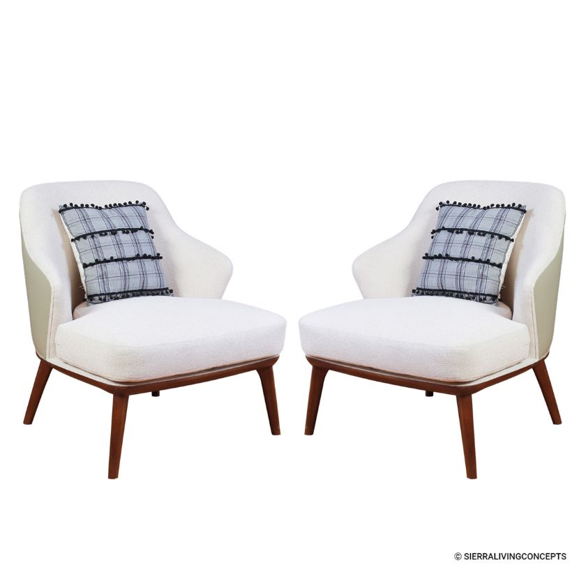 Picture of Arcata Upholstery Mid Century Modern Accent Chair Set of 2