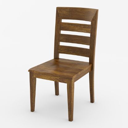 Picture of Rouse Plaid Pattern Parson Upholstered Dining Chair