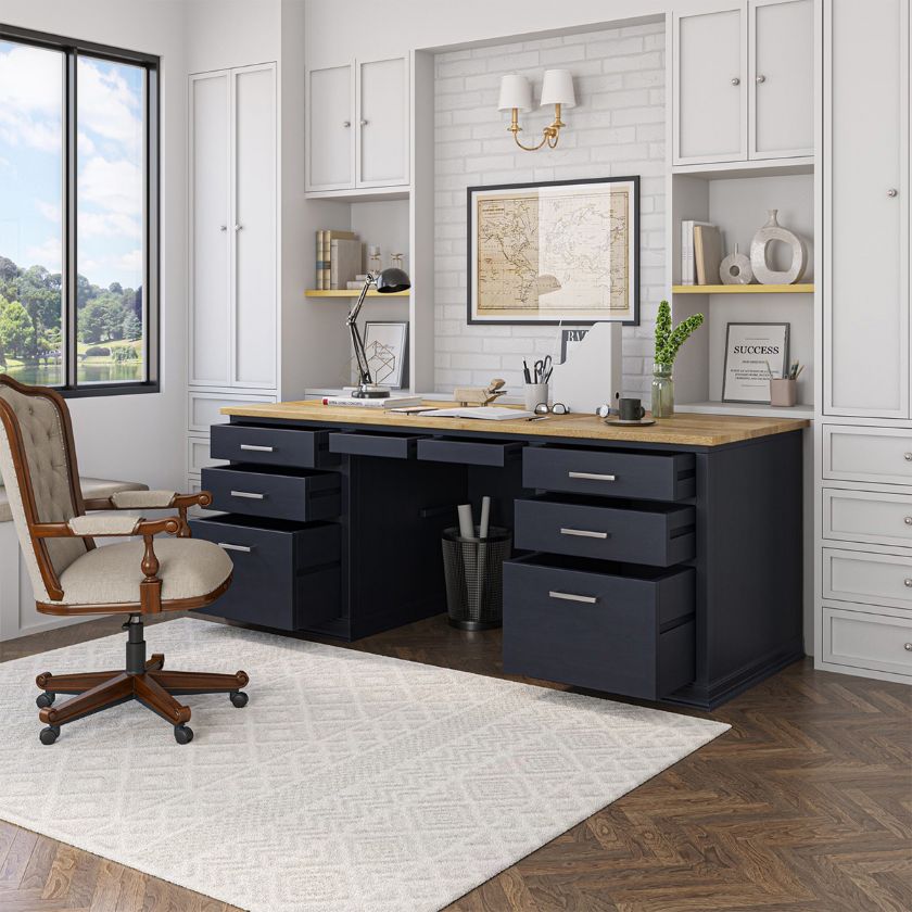 Picture of Westport Solid Wood Modern Office Executive Desk