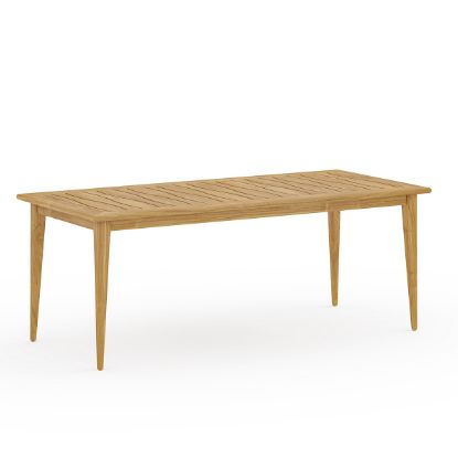 Picture of Amelia Teak Wood 78.5" Modern Outdoor Dining Table