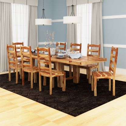 Picture of Bluffton Classic Solid Rosewood Extension Dining Table Set