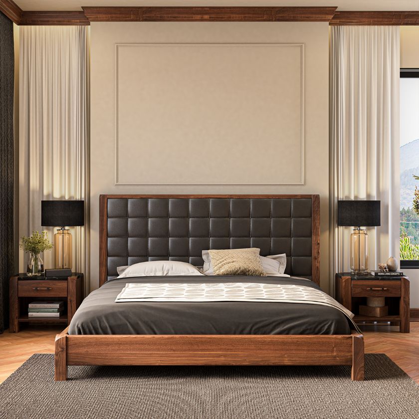 Picture of Brickell Low Profile Platform Bed Frame with Tufted Headboard