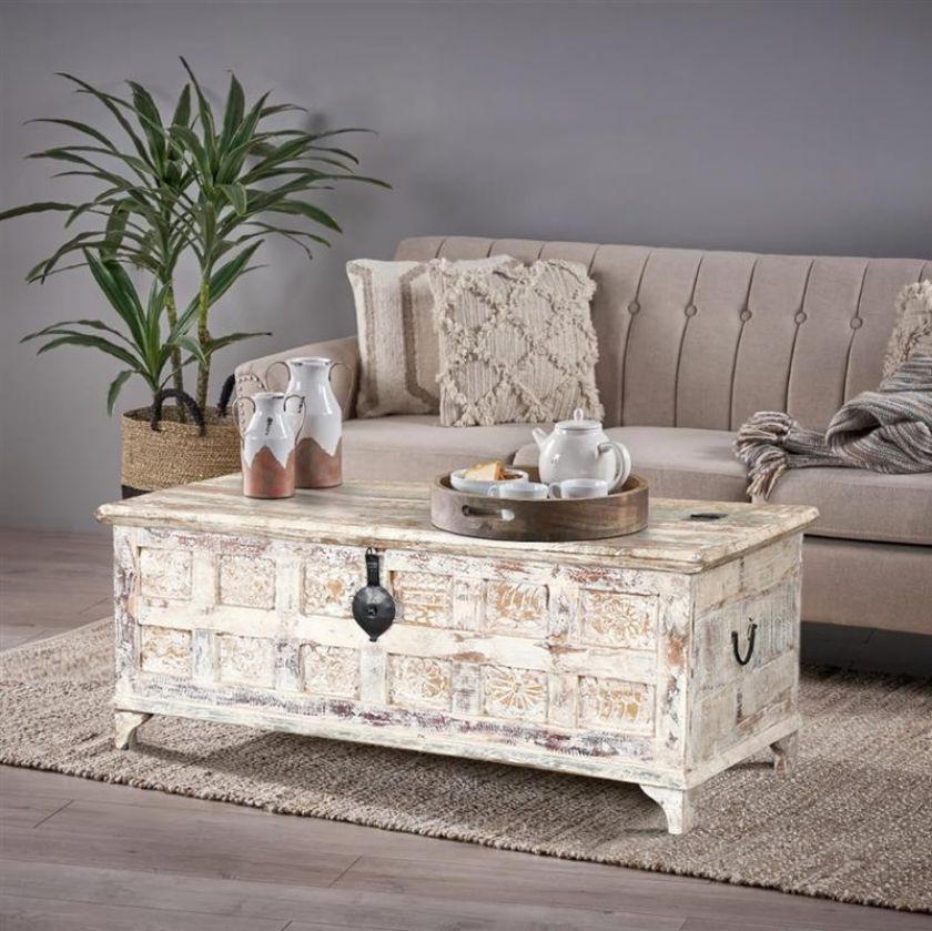 Picture of Winter Storm Farmhouse Trunk Coffee Table