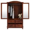 Picture of Sierra Nevada Traditional Solid Wood Large Armoire with Mirror