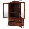 Picture of Sierra Nevada Traditional Solid Wood Large Armoire with Mirror